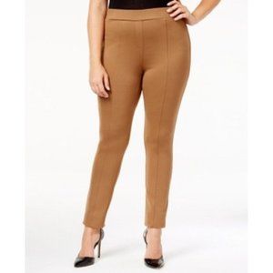 Style & Co PLUS Seamed Front Leggings, Light Brown
